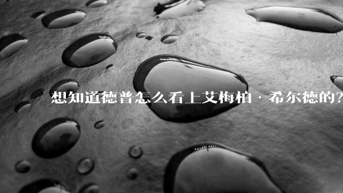想知道德普怎么看上艾梅柏·希尔德的?